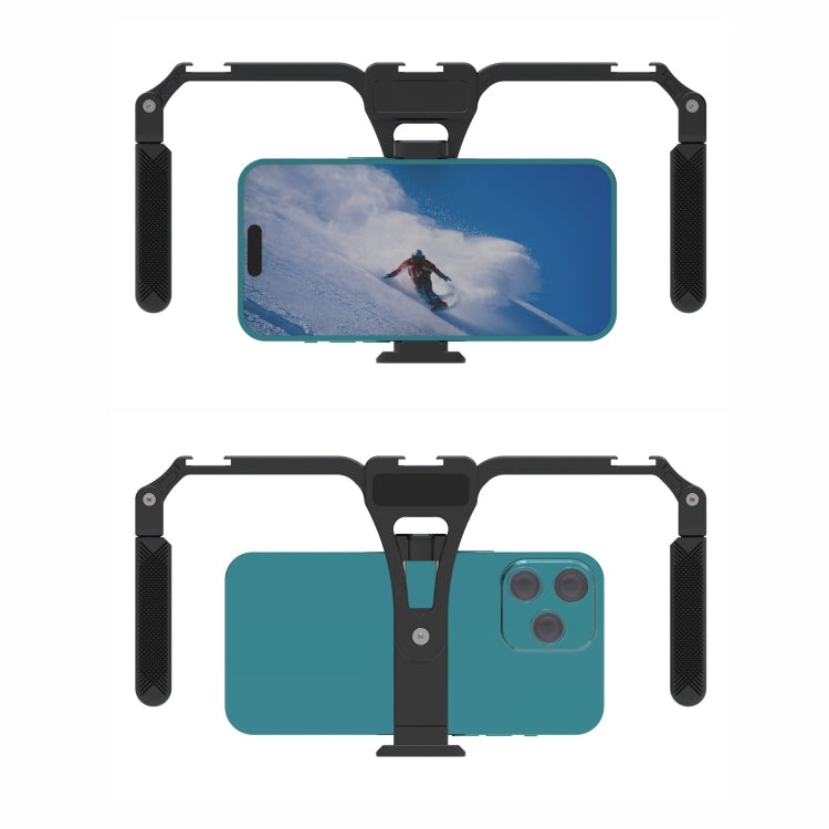 Universal Mobile Phone Gimbal Handle Stabilizer Aluminum Alloy Folding Rabbit Cage - Stand by PMC TechLife | Online Shopping South Africa | PMC TechLife | Buy Now Pay Later Mobicred