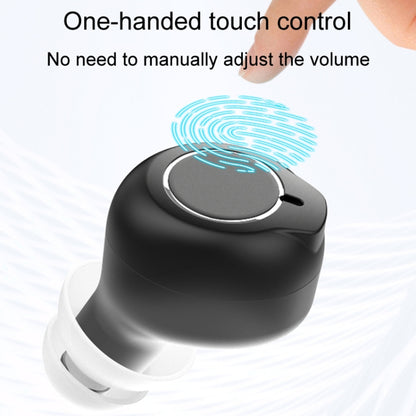 1pair Rechargeable Semi-In-Ear Hearing Aid Elderly Sound Amplifier(Black) - Hearing Aids by PMC Jewellery | Online Shopping South Africa | PMC Jewellery | Buy Now Pay Later Mobicred