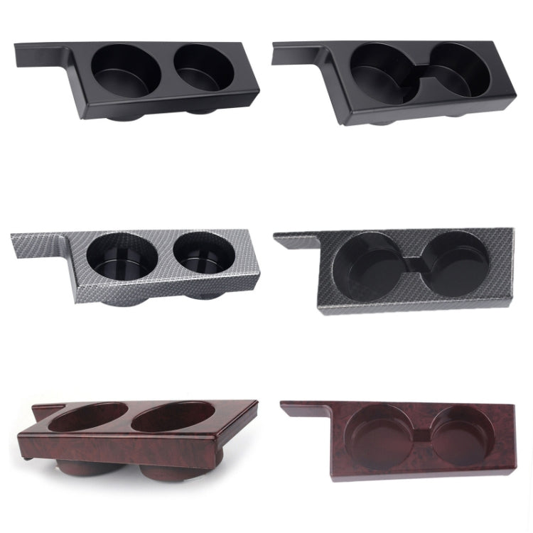 For BMW 5 Series E39/528i/530i/M5 Left-hand Drive Car Central Control Cup Holder, Color: Rosewood Color With Groove - Car Drink Holders by PMC Jewellery | Online Shopping South Africa | PMC Jewellery | Buy Now Pay Later Mobicred