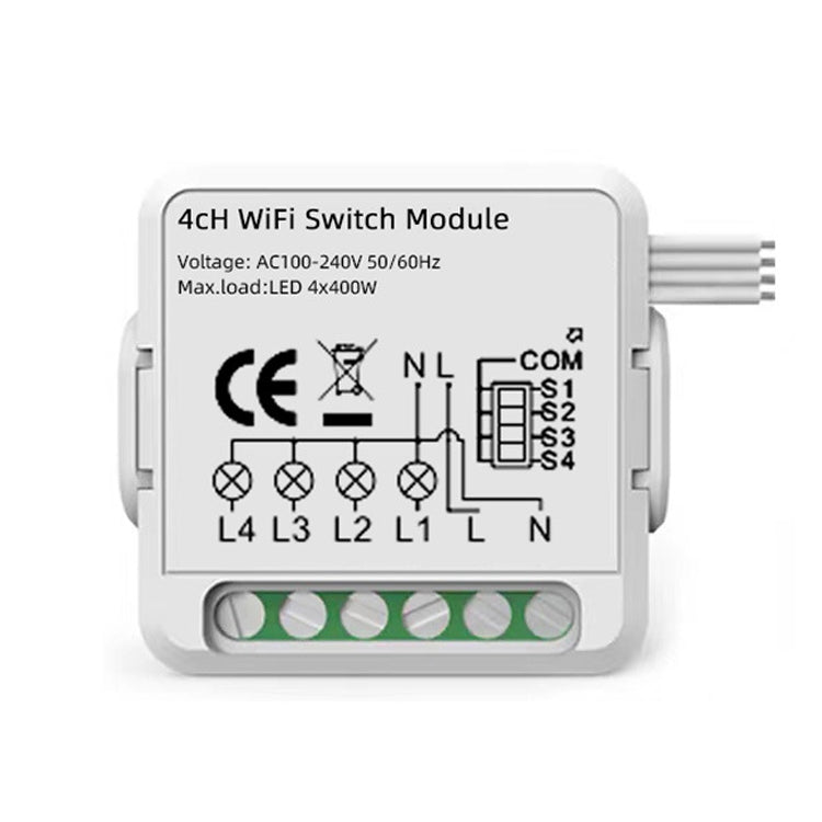 4CH WiFi Smart Switch Module For Alexa / Google Home / Tuya Smart Life APP - free shipping - PMC TechLife - Order now!