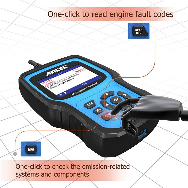 ANCEL BM700 For BMW Full System Diagnostic OBDII Tester Maintenance And Resetting Repair Tools - Code Readers & Scan Tools by ANCEL | Online Shopping South Africa | PMC Jewellery | Buy Now Pay Later Mobicred