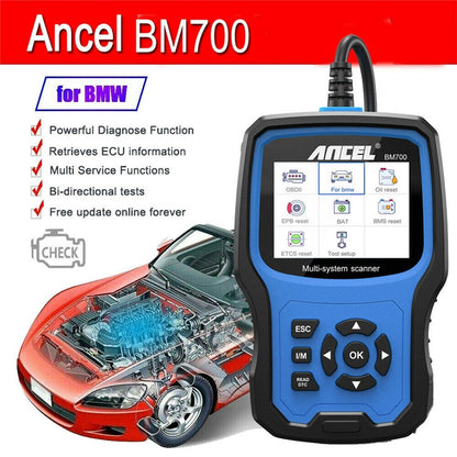 ANCEL BM700 For BMW Full System Diagnostic OBDII Tester Maintenance And Resetting Repair Tools - Code Readers & Scan Tools by ANCEL | Online Shopping South Africa | PMC Jewellery | Buy Now Pay Later Mobicred