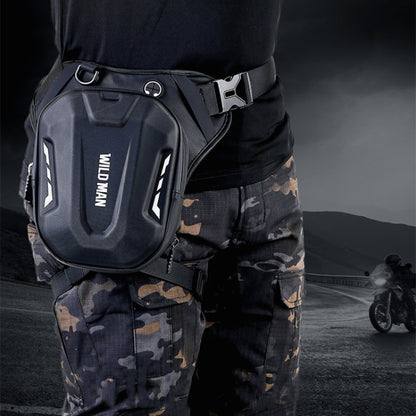 WILD MAN L1 3L Outdoor Motorcycle Riding Hard Shell Waist Bag Sports Cross-body Bag(Black) - Bags & Luggages by WILD MAN | Online Shopping South Africa | PMC Jewellery | Buy Now Pay Later Mobicred