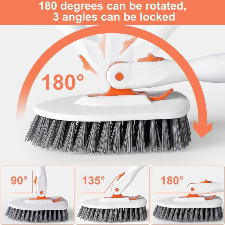 Shower Cleaning Brush With 52 Inch Adjustable Handle Tub Tile Scrubber Brush, Spec: Set 1 - Handheld Cleaner & Mops by PMc TechLife | Online Shopping South Africa | PMc TechLife | Buy Now Pay Later Mobicred