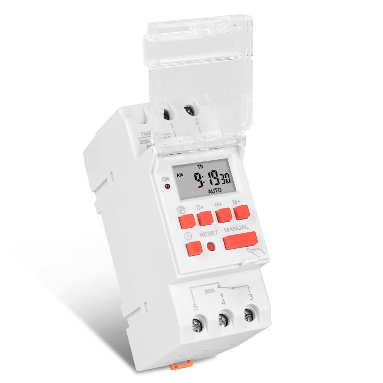 SINOTIMER TM919BK 85-265V AC 30A Programmable Digital Timer Switch Automatic Cycle Timing Controller - Switch by SINOTIMER | Online Shopping South Africa | PMC Jewellery | Buy Now Pay Later Mobicred