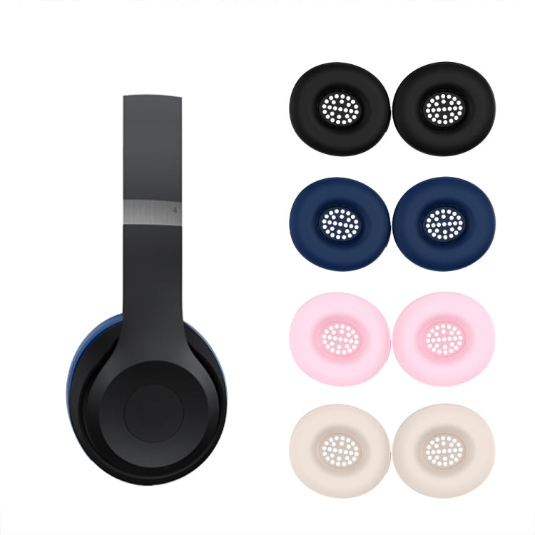 For Beats Solo 4 T21 Bluetooth Headsets Silicone Protective Cover Dustproof Case Earmuffs(Black) - Earmuff & Pad by PMC Jewellery | Online Shopping South Africa | PMC Jewellery | Buy Now Pay Later Mobicred