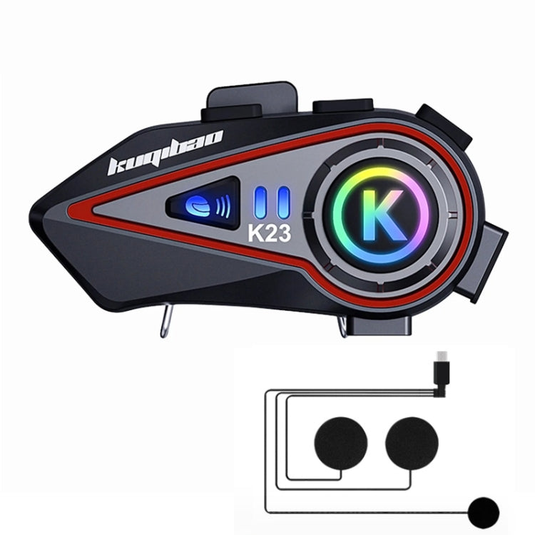 KUQIBAO Motorcycle Helmet Long-Lasting Bluetooth-compatible Headset With Light(Soft Microphone) - Car Walkie Talkie by KUQIBAO | Online Shopping South Africa | PMC TechLife | Buy Now Pay Later Mobicred