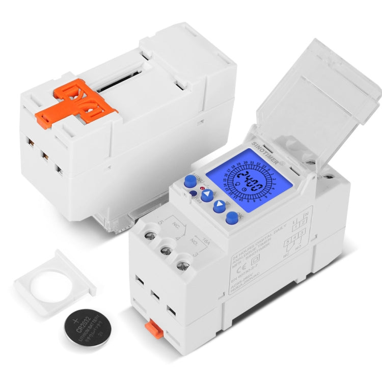 SINOTIMER  TM929AKL 85-265V 16A 24hrs Digital Analogue Din Module Time Switch With Backlight - Switch by SINOTIMER | Online Shopping South Africa | PMC TechLife | Buy Now Pay Later Mobicred