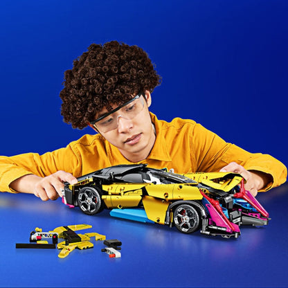 SEMBO 701001 1:14 Sports Racing Car Model Building Blocks Puzzle Assembly Children Toy - Building Blocks by SEMBO | Online Shopping South Africa | PMC Jewellery | Buy Now Pay Later Mobicred