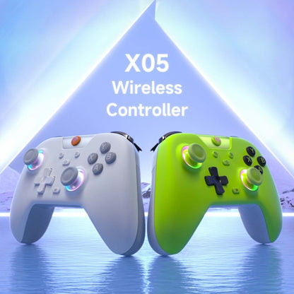 EasySMX X05 Wireless Gamepad Hall RGB Effect Controller For PC / Phone / Switch / Steam Deck(White) - Gamepads by EasySMX | Online Shopping South Africa | PMC Jewellery | Buy Now Pay Later Mobicred