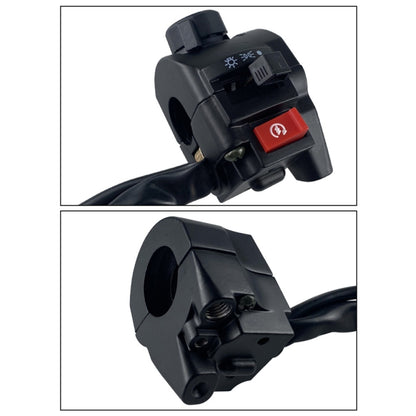 For Storm Taizi 150 Motorcycle Left And Right Handlebar Switch Assembly(Black) - Grips by PMC Jewellery | Online Shopping South Africa | PMC Jewellery | Buy Now Pay Later Mobicred