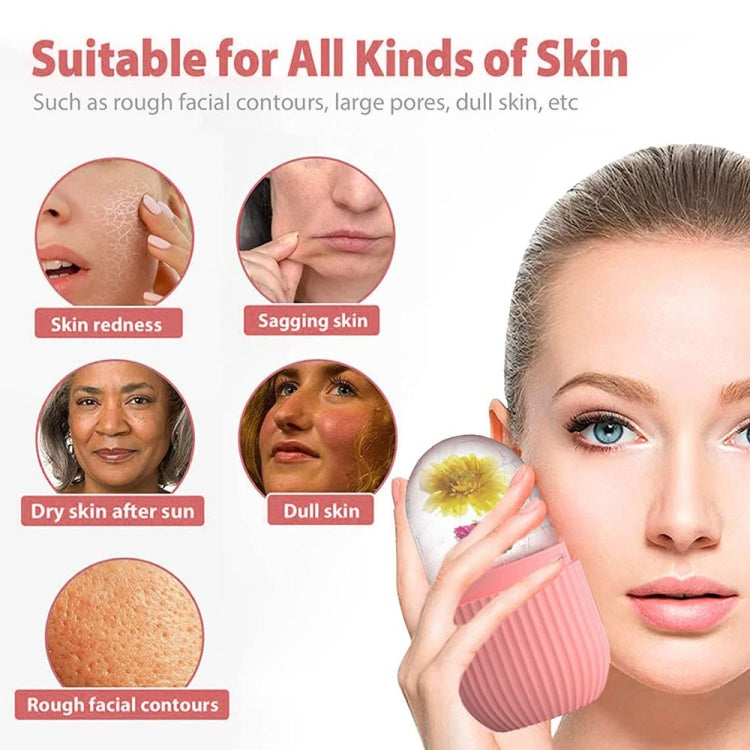 Silicone Wave Pattern Ice Compartment Mould Facial Beauty Massage Pore Shrinking Ice Cube Mold(Blue) - free shipping - PMC TechLife - Order now!