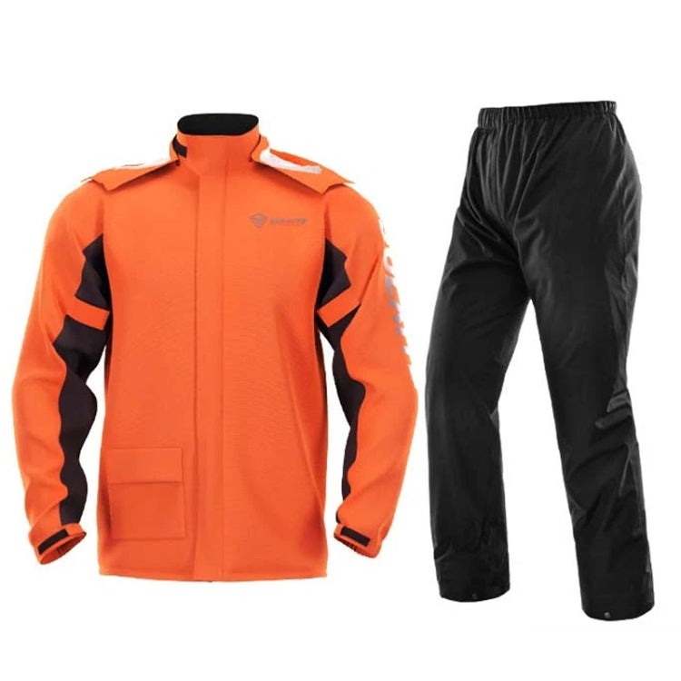 SULAITE Outdoor Motorcycle Riding Full Body Split Raincoat Suit, Size: XL(Orange) - Raincoat by SULAITE | Online Shopping South Africa | PMC Jewellery | Buy Now Pay Later Mobicred