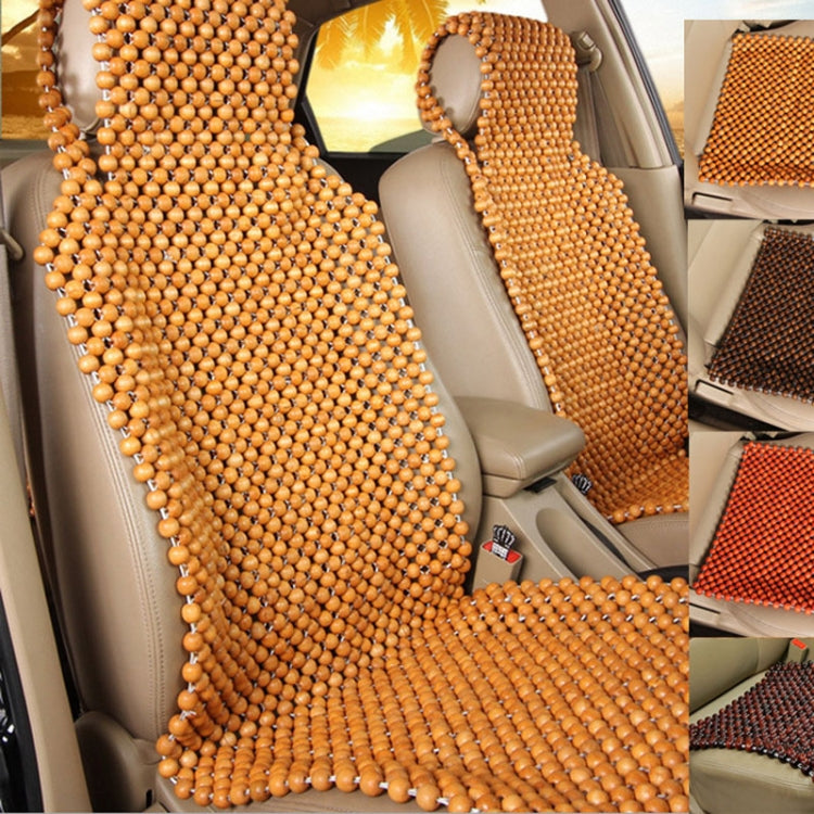 Car Wood Beaded Cushion Universal Car Seat Cover Summer Interior Supply(Coffee) - Seat Accessories by PMC Jewellery | Online Shopping South Africa | PMC Jewellery | Buy Now Pay Later Mobicred