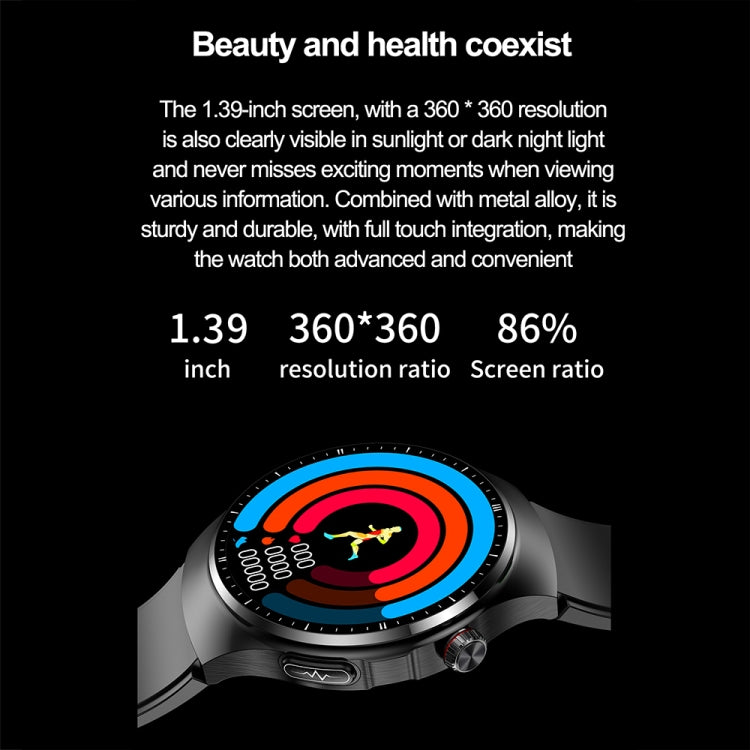 TK25 1.39-inch IP67 Waterproof Sports Health Monitoring Smart Bluetooth Calling Watch(Black Silicone) - Smart Watches by PMC Jewellery | Online Shopping South Africa | PMC Jewellery | Buy Now Pay Later Mobicred