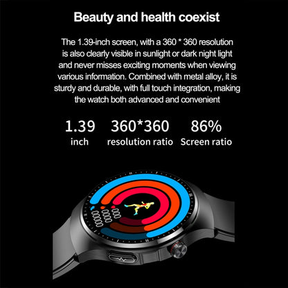 TK25 1.39-inch IP67 Waterproof Sports Health Monitoring Smart Bluetooth Calling Watch(Black Silicone) - Smart Watches by PMC Jewellery | Online Shopping South Africa | PMC Jewellery | Buy Now Pay Later Mobicred