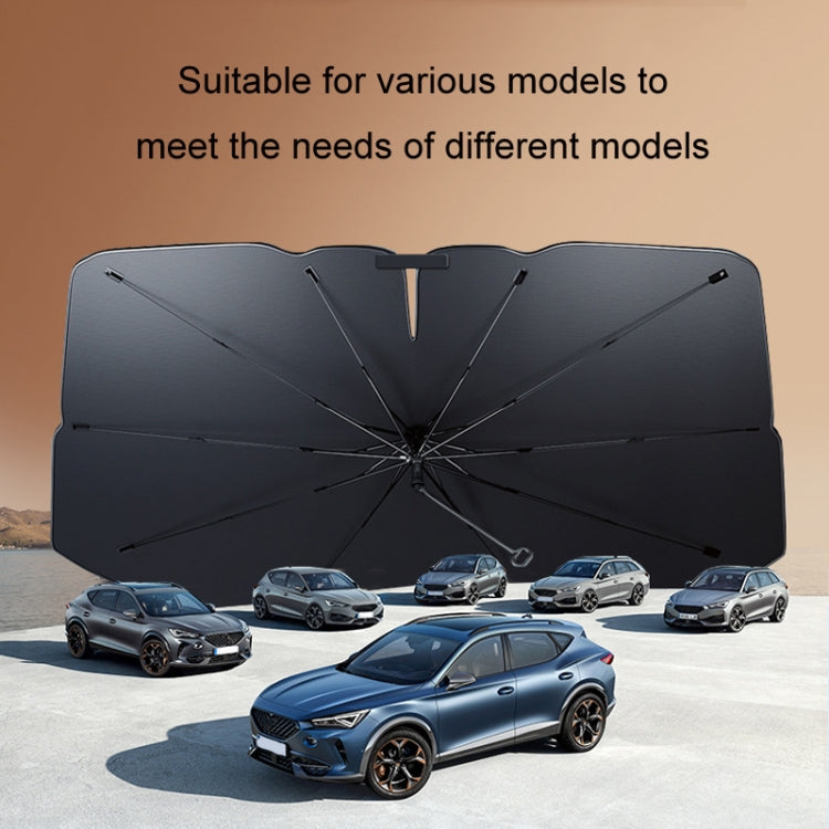 Car Windshield Titanium Sun Protection Heat Insulation Parasol(Large Gold 9957) - Window Foils & Solar Protection by PMC Jewellery | Online Shopping South Africa | PMC Jewellery | Buy Now Pay Later Mobicred