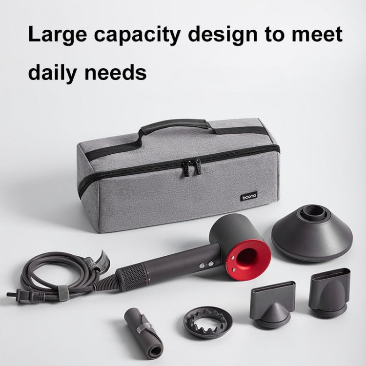 For Dyson Baona BN-DS010 Large Capacity Waterproof Hair Dryer Storage Bag(Black) - For Dyson Accessories by Baona | Online Shopping South Africa | PMC Jewellery | Buy Now Pay Later Mobicred