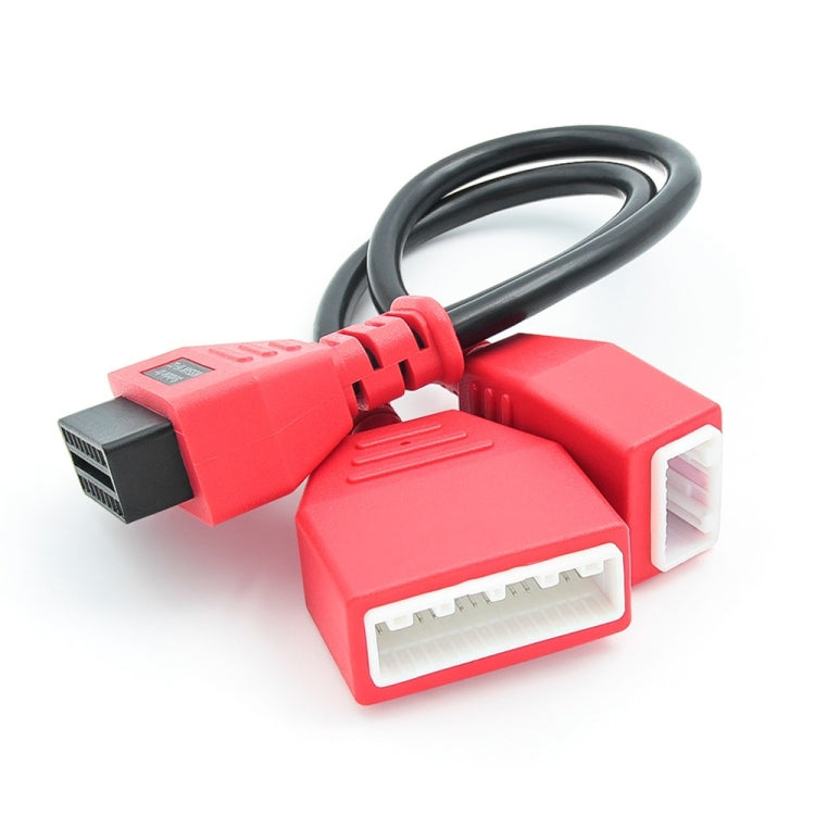 16+32 PIN OBD Gateway Adapter For Nissan(Red) - Cables & Connectors by PMC Jewellery | Online Shopping South Africa | PMC Jewellery | Buy Now Pay Later Mobicred