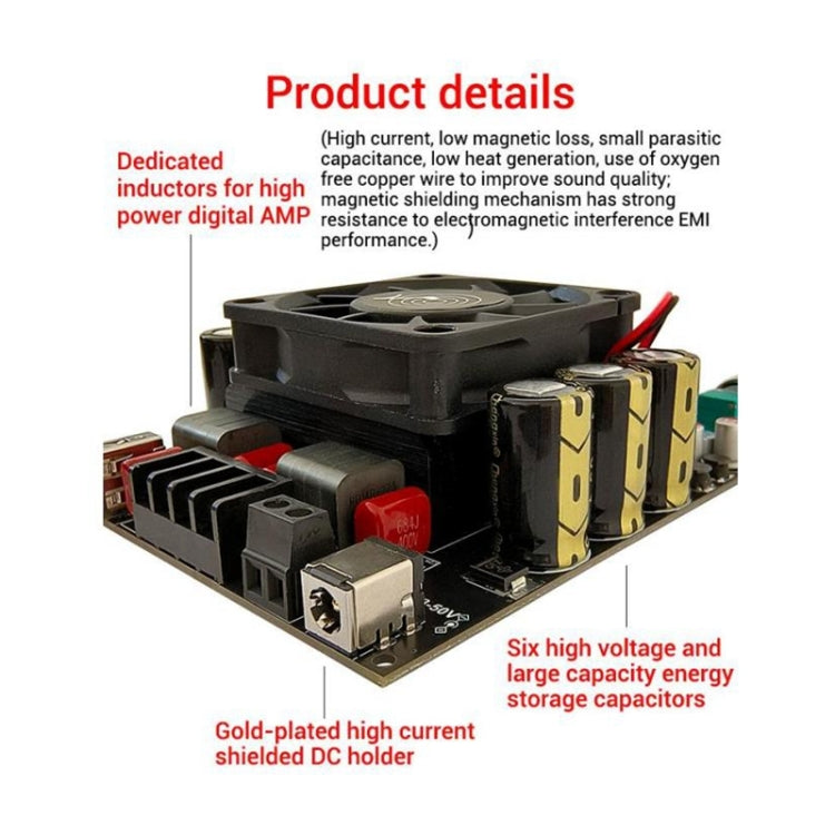 HIFI Dual-Channel High-Power TPA3255 Digital Amplifier Board(Split Type) - Breadboard / Amplifier Board by PMC Jewellery | Online Shopping South Africa | PMC Jewellery | Buy Now Pay Later Mobicred