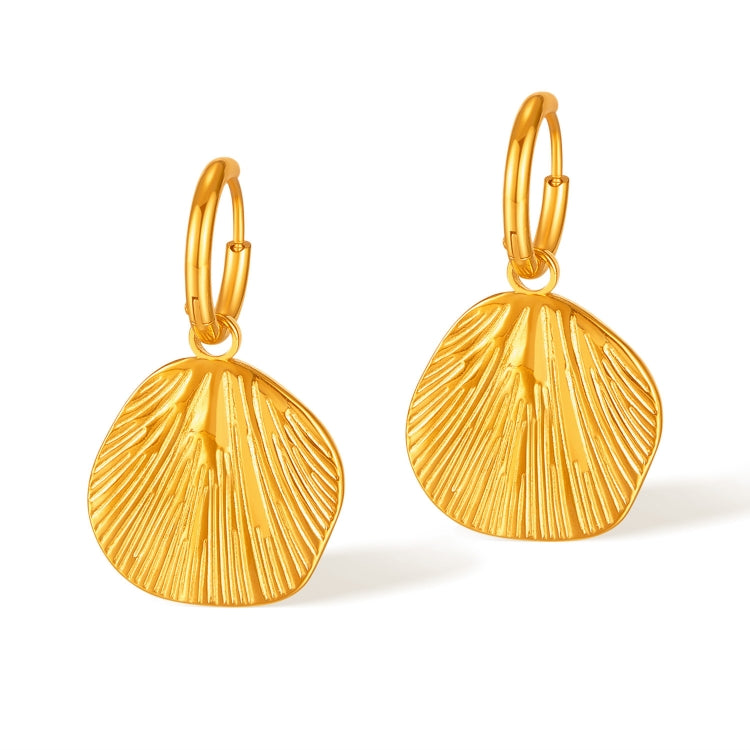 OPK GE912 1pair Vintage Geometric Stripes Design Sense Temperament Stainless Steel Earrings - Stud Earrings & Earrings by OPK | Online Shopping South Africa | PMC Jewellery | Buy Now Pay Later Mobicred