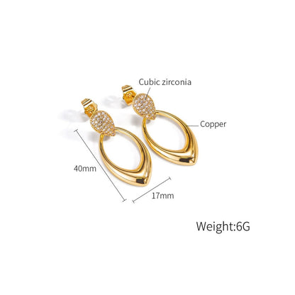 OPK KE789 1pair Vintage Temperament Geometric Earrings - Stud Earrings & Earrings by OPK | Online Shopping South Africa | PMC Jewellery | Buy Now Pay Later Mobicred