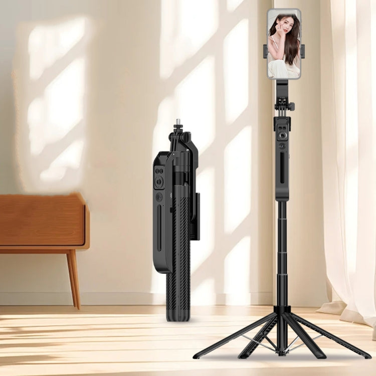 1.8m Smart Face Tracking Selfie Stick 4-axis Anti-shake Tripod with Remote Control Without Fill Light - Selfie Sticks by PMC Jewellery | Online Shopping South Africa | PMC Jewellery | Buy Now Pay Later Mobicred