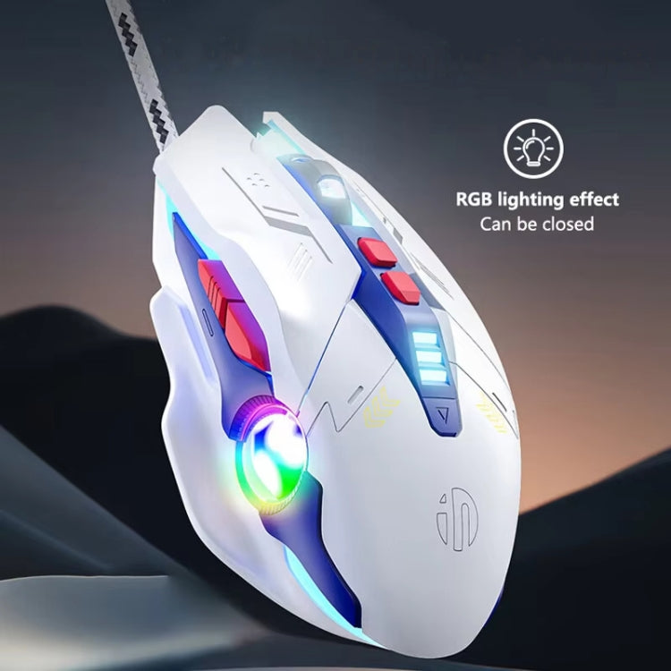 Inphic W9P Glowing Computer Gaming Wired Mouse(Sound Version) - Wired Mice by Inphic | Online Shopping South Africa | PMC Jewellery | Buy Now Pay Later Mobicred