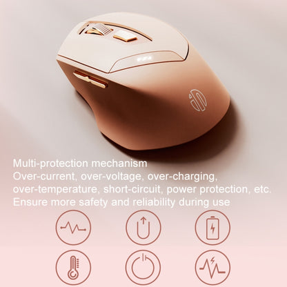 Inphic DR8 2.4G Wireless + Bluetooth 5.0/4.0 Tri-mode Charging Mute Office Gaming Computer Mouse(Milk Tea Color) - Wireless Mice by Inphic | Online Shopping South Africa | PMC Jewellery | Buy Now Pay Later Mobicred