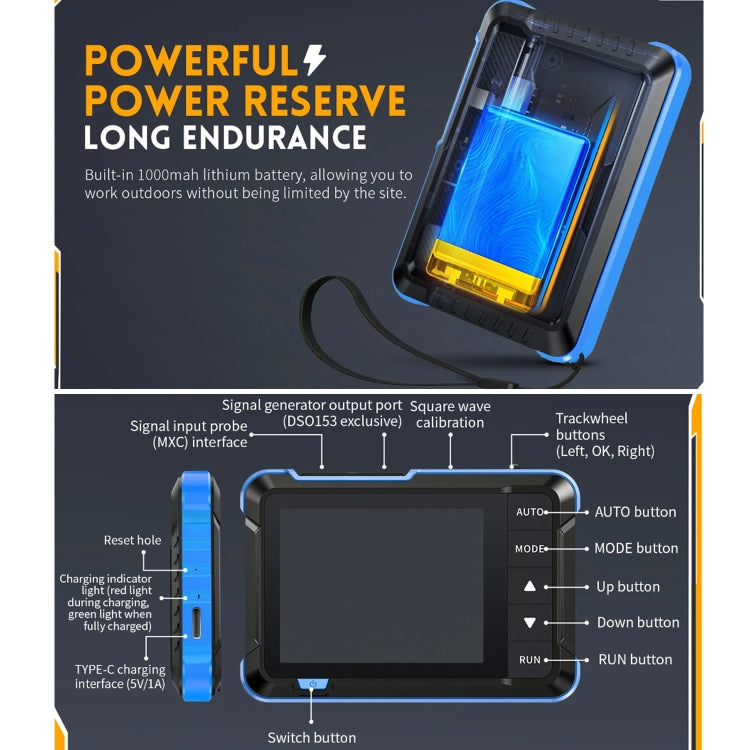 FNIRSI 2 In 1 Mini Portable Digital Oscilloscope Signal Generator, Set: Upgrade - Digital Multimeter by FNIRSI | Online Shopping South Africa | PMC Jewellery | Buy Now Pay Later Mobicred