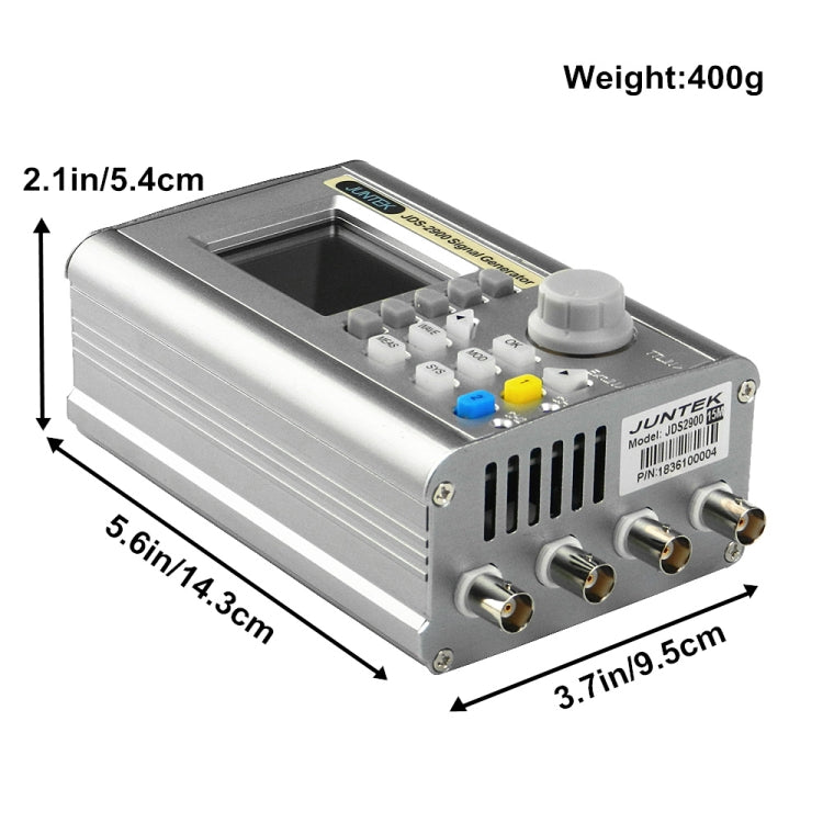 JUNTEK Programmable Dual-Channel DDS Function Arbitrary Waveform Signal Generator, Frequency: 30MHz(EU Plug) - Other Tester Tool by PMC Jewellery | Online Shopping South Africa | PMC Jewellery | Buy Now Pay Later Mobicred