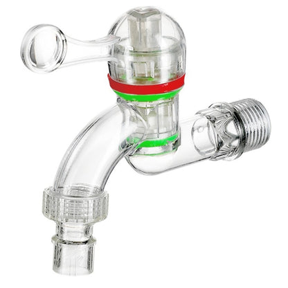 2pcs 6-points 25mm Plastic Transparent Faucet Household Anti-freezing Water Catch Hose - Faucets & Accessories by PMC Jewellery | Online Shopping South Africa | PMC Jewellery | Buy Now Pay Later Mobicred