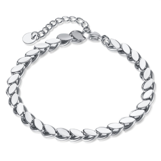 OPK GS1490 Simple Chain Stainless Steel Bracelet, Color: Steel Color - Bracelets by OPK | Online Shopping South Africa | PMC Jewellery | Buy Now Pay Later Mobicred