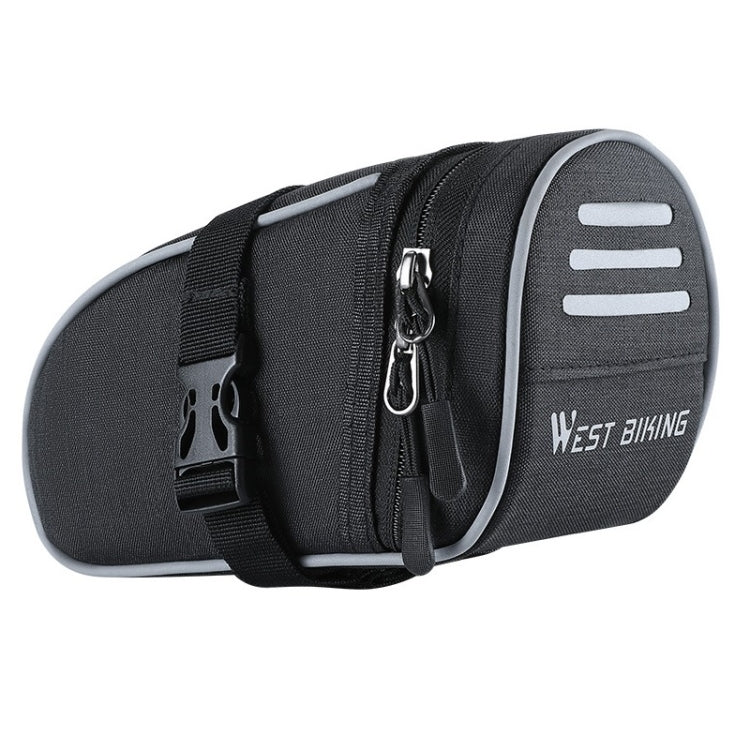 WEST BIKING Bicycle Saddle Tail Bag Portable Mini Tool Bag(Black) - Bicycle Bags by WEST BIKING | Online Shopping South Africa | PMC TechLife | Buy Now Pay Later Mobicred