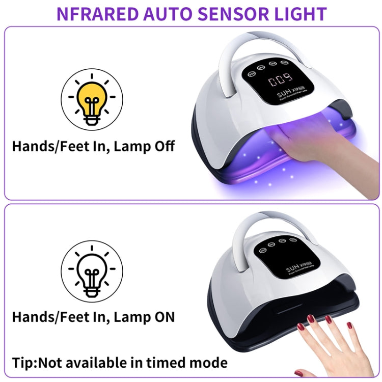 X19Max UV LED Nail Drying Lamp High Power 320W Quick Drying Nail Polish Gel Nail Dryer Light(US Plug) - Nail Dryers by PMC Jewellery | Online Shopping South Africa | PMC Jewellery | Buy Now Pay Later Mobicred