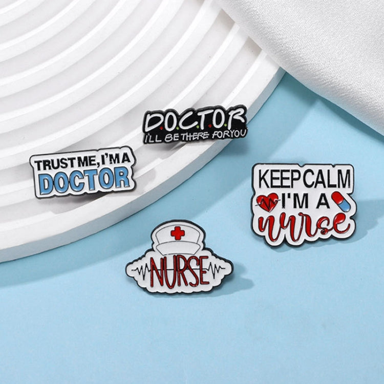 CZ0652-3 Medical Series Metal Badge Alphabetical Nurse Doctor Brooch Alloy Enamel Pins Corsage - Brooches by PMC Jewellery | Online Shopping South Africa | PMC Jewellery | Buy Now Pay Later Mobicred