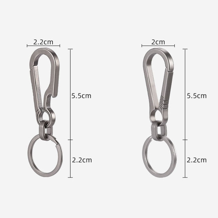 Titanium Alloy Car Keychain Multifunctional Simple Loss Prevention Belt Charm Ring, Style: Upgrade Model - Key Rings by PMC Jewellery | Online Shopping South Africa | PMC Jewellery | Buy Now Pay Later Mobicred