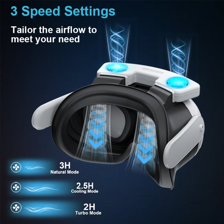 For Meta Quest 3 STARTRC GAMES VR Air Circulation Quick Removal Breathable Replacement Mask(With Fan) - VR Accessories by STARTRC GAMES | Online Shopping South Africa | PMC Jewellery | Buy Now Pay Later Mobicred