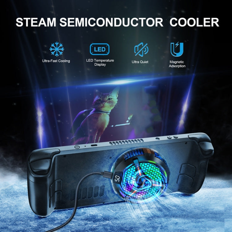 For Steam Deck / Steam Deck OLED DEVASO Game Console Digital Display Metal Semiconductor Heat Sink - Other Accessories by DEVASO | Online Shopping South Africa | PMC Jewellery | Buy Now Pay Later Mobicred