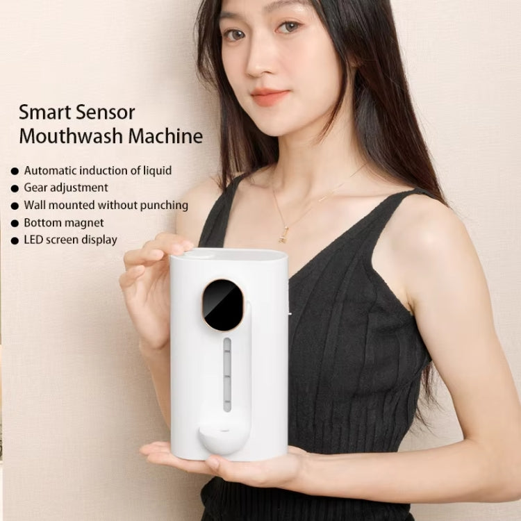 540ml  Automatic Mouthwash Dispenser 3 Levels Quantitative with 2 Magnetic Cups(White) - Soap Dispenser by PMc TechLife | Online Shopping South Africa | PMc TechLife | Buy Now Pay Later Mobicred