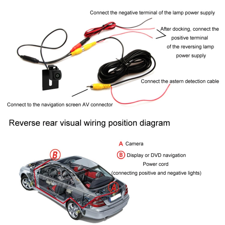 Car AHD Rear View High Definition Night Vision Reversing Camera, Specifications: CCD 170 Degrees - Rear View Cameras by PMC Jewellery | Online Shopping South Africa | PMC Jewellery | Buy Now Pay Later Mobicred