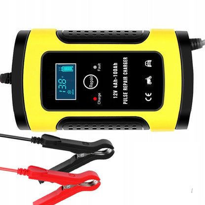 Anhtczyx 12V 6A  4Ah-100Ah Motorcycle Car Pulse Repair Charger With LCD Display(UK Plug) - Battery Charger by Anhtczyx | Online Shopping South Africa | PMC Jewellery | Buy Now Pay Later Mobicred