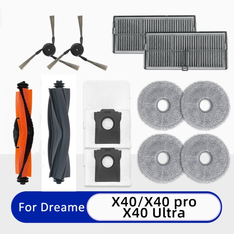 For Dreame X40 Pro / X40 Ultra Robot Vacuum Replacement, Spec: Rubber Brush - free shipping - PMc TechLife - Order now!