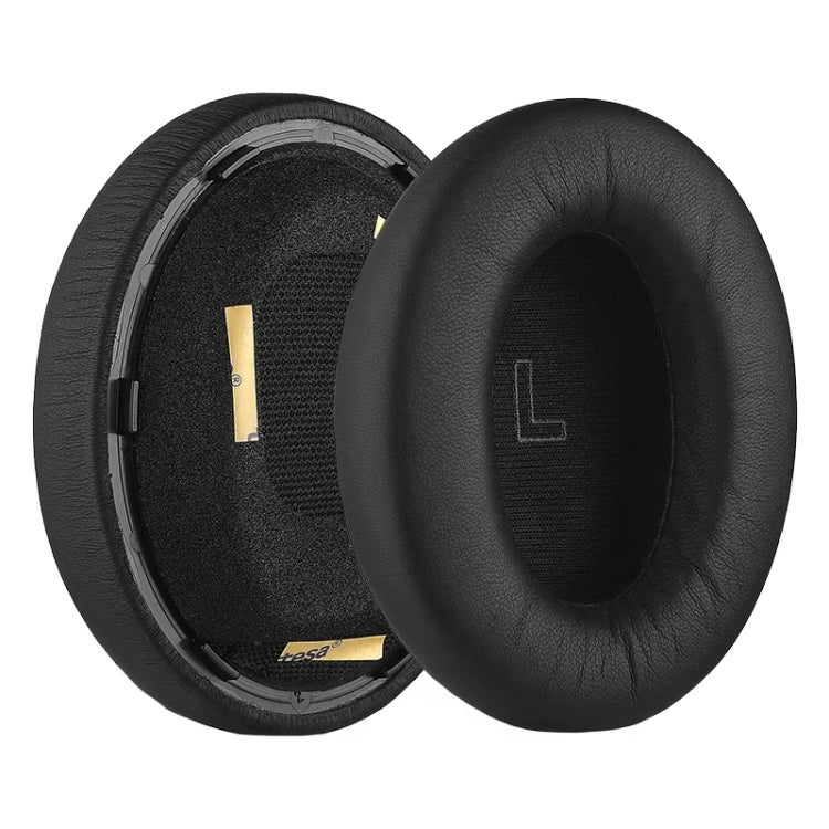 1pair For BOSE QC Ultra Headphone Leather Sponge Cover Earmuffs, Color: Black Lambskin - Earmuff & Pad by PMC Jewellery | Online Shopping South Africa | PMC Jewellery | Buy Now Pay Later Mobicred