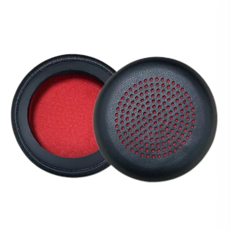 1pair For Plantronics UC B825 Headphone Leather Sponge Cover Earmuffs, Color: Red Mesh Leather - Earmuff & Pad by PMC Jewellery | Online Shopping South Africa | PMC Jewellery | Buy Now Pay Later Mobicred