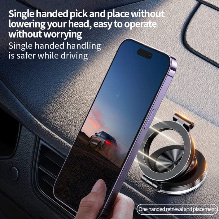 AIMITE C2 Car Vacuum Suction Cup Magnetic Three Axis Linkage Rotatable Cell Phone Holder(Black) - Universal Car Holders by AIMITE | Online Shopping South Africa | PMC Jewellery | Buy Now Pay Later Mobicred