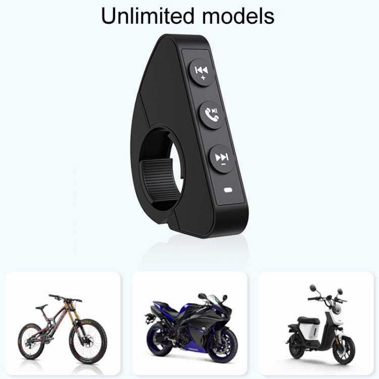 Q15 Motorcycle Riding Wireless Bluetooth Handlebar Control Phone Button Remote Controller(Black) - free shipping - PMC Jewellery - Order now!