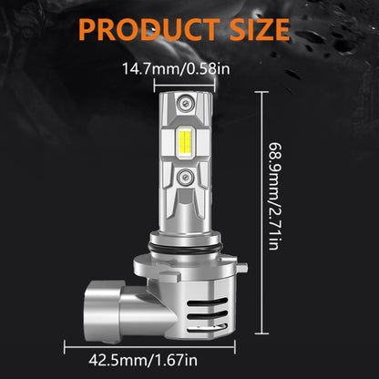 Car Universal Direct Plug LED Headlight Retrofit Bulb With Fan, Specifications: 9006/HB4 - LED Headlamps by PMC Jewellery | Online Shopping South Africa | PMC Jewellery | Buy Now Pay Later Mobicred