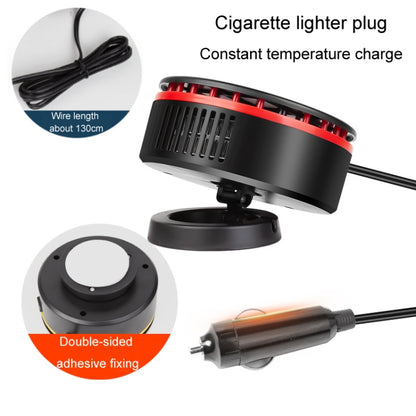 12V Car Heater 360 Adjustable Defogging Defrosting Heating Fan Heating Cooling Function Windscreen Defroster Demister(Black Red) - Heating & Fans by PMC Jewellery | Online Shopping South Africa | PMC Jewellery | Buy Now Pay Later Mobicred