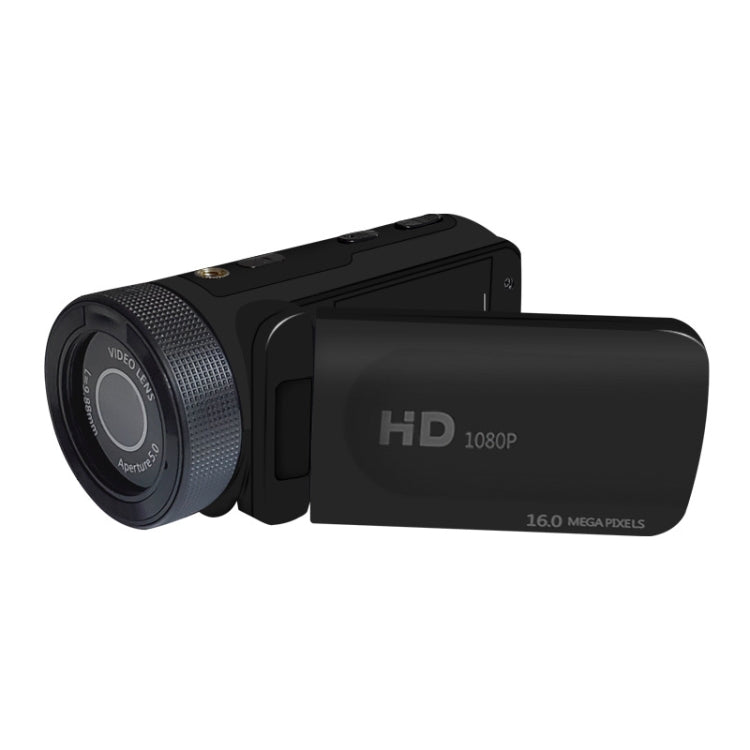 16MP 16X Digital Zoom Vlogging Camera Video Camcorder with 2.4 Inch Flip Screen, Spec: Standard EU Plug - Video Cameras by PMC TechLife | Online Shopping South Africa | PMC TechLife | Buy Now Pay Later Mobicred
